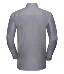 Russell Athletic Collection Long Sleeve Easy Care Oxford Shirt 932M - 932M Silver Back