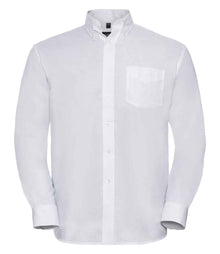 Russell Athletic Collection Long Sleeve Easy Care Oxford Shirt 932M - White