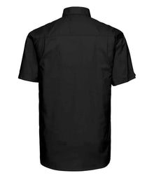 Russell Athletic Collection Short Sleeve Easy Care Oxford Shirt 933M - 933M Black Back