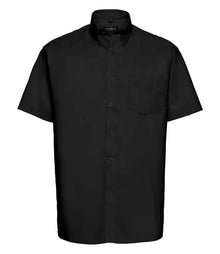 Russell Athletic Collection Short Sleeve Easy Care Oxford Shirt 933M - Black