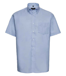 Russell Athletic Collection Short Sleeve Easy Care Oxford Shirt 933M - Oxford Blue