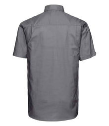Russell Athletic Collection Short Sleeve Easy Care Oxford Shirt 933M - 933M Silver Back
