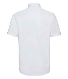 Russell Athletic Collection Short Sleeve Easy Care Oxford Shirt 933M - 933M White Back