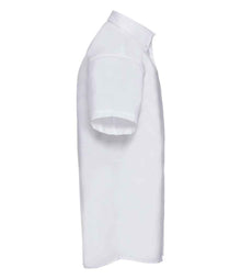 Russell Athletic Collection Short Sleeve Easy Care Oxford Shirt 933M - 933M White Side