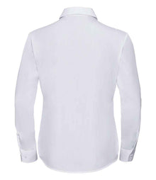Russell Athletic Collection Ladies Long Sleeve Easy Care Poplin Shirt 934F - 934F White Back