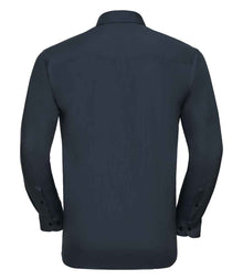Russell Athletic Collection Long Sleeve Easy Care Poplin Shirt 934M - 934M French Navy Back
