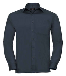 Russell Athletic Collection Long Sleeve Easy Care Poplin Shirt 934M - French Navy