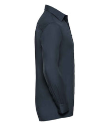 Russell Athletic Collection Long Sleeve Easy Care Poplin Shirt 934M - 934M French Navy Side