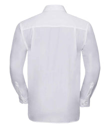 Russell Athletic Collection Long Sleeve Easy Care Poplin Shirt 934M - 934M White Back