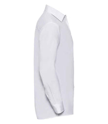 Russell Athletic Collection Long Sleeve Easy Care Poplin Shirt 934M - 934M White Side