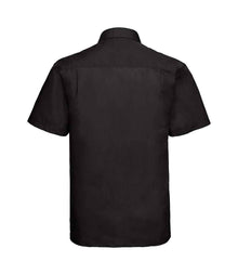 Russell Athletic Collection Short Sleeve Easy Care Poplin Shirt 935M - 935M Black Back