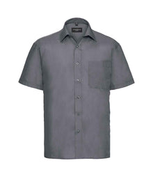 Russell Athletic Collection Short Sleeve Easy Care Poplin Shirt 935M - Convoy Grey