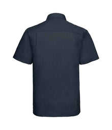 Russell Athletic Collection Short Sleeve Easy Care Poplin Shirt 935M - 935M French Navy Back