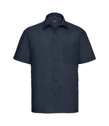 Russell Athletic Collection Short Sleeve Easy Care Poplin Shirt 935M - French Navy