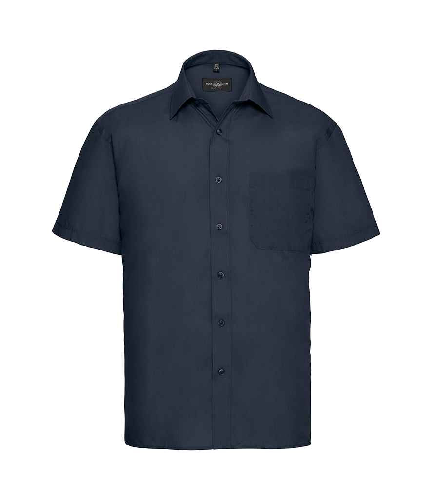 Russell Athletic Collection Short Sleeve Easy Care Poplin Shirt 935M - French Navy