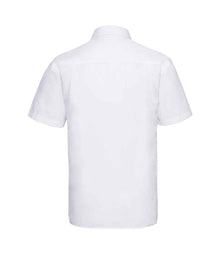 Russell Athletic Collection Short Sleeve Easy Care Poplin Shirt 935M - 935M White Back