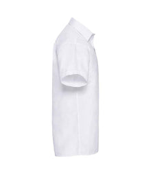 Russell Athletic Collection Short Sleeve Easy Care Poplin Shirt 935M - 935M White Side