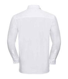 Russell Athletic Collection Long Sleeve Easy Care Cotton Poplin Shirt 936M - 936M White Back