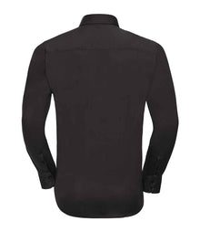 Russell Athletic Collection Long Sleeve Easy Care Fitted Shirt 946M - 946M Black Back