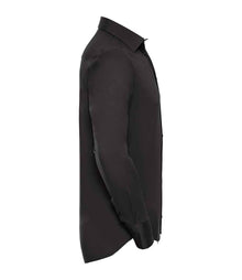 Russell Athletic Collection Long Sleeve Easy Care Fitted Shirt 946M - 946M Black Side