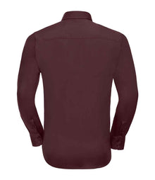 Russell Athletic Collection Long Sleeve Easy Care Fitted Shirt 946M - 946M Port Back