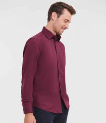 Russell Athletic Collection Long Sleeve Easy Care Fitted Shirt 946M - 946M Port Model
