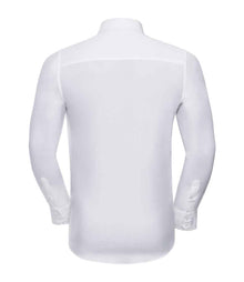Russell Athletic Collection Long Sleeve Easy Care Fitted Shirt 946M - 946M White Back