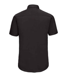 Russell Athletic Collection Short Sleeve Easy Care Fitted Shirt 947M - 947M Black Back