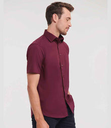Russell Athletic Collection Short Sleeve Easy Care Fitted Shirt 947M - 947M Port Model