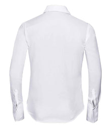 Russell Athletic Collection Ladies Long Sleeve Ultimate Non-Iron Shirt 956F - 956F White Back