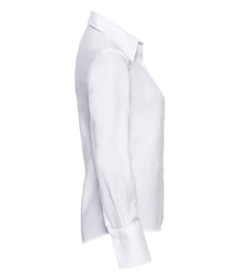 Russell Athletic Collection Ladies Long Sleeve Ultimate Non-Iron Shirt 956F - 956F White Side