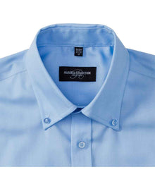 Russell Athletic Collection Long Sleeve Ultimate Non-Iron Shirt 956M - 956M Bright Sky Detail