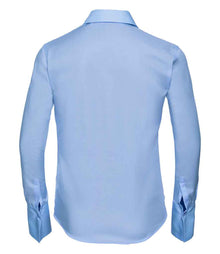 Russell Athletic Collection Ladies Long Sleeve Ultimate Non-Iron Shirt 956F - 956F Bright Sky Back