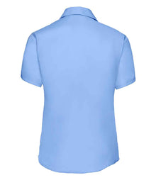 Russell Athletic Collection Ladies Short Sleeve Ultimate Non-Iron Shirt 957F - 957F Bright Sky Back