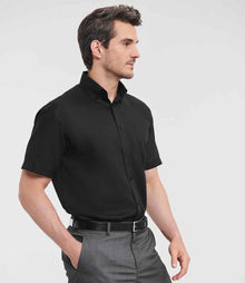 Russell Athletic Collection Short Sleeve Ultimate Non-Iron Shirt 957M - 957M Black Model