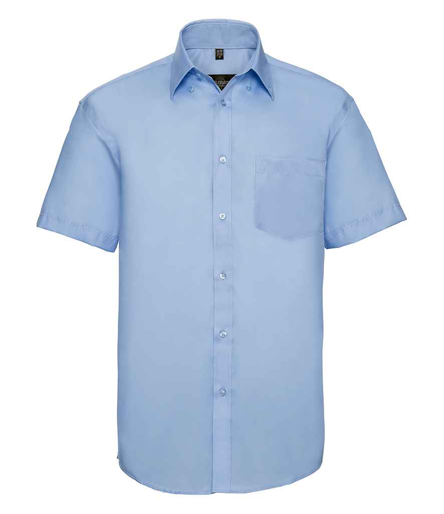 Russell Athletic Collection Short Sleeve Ultimate Non-Iron Shirt 957M - Bright Sky