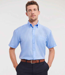 Russell Athletic Collection Short Sleeve Ultimate Non-Iron Shirt 957M - 957M Bright Sky Model