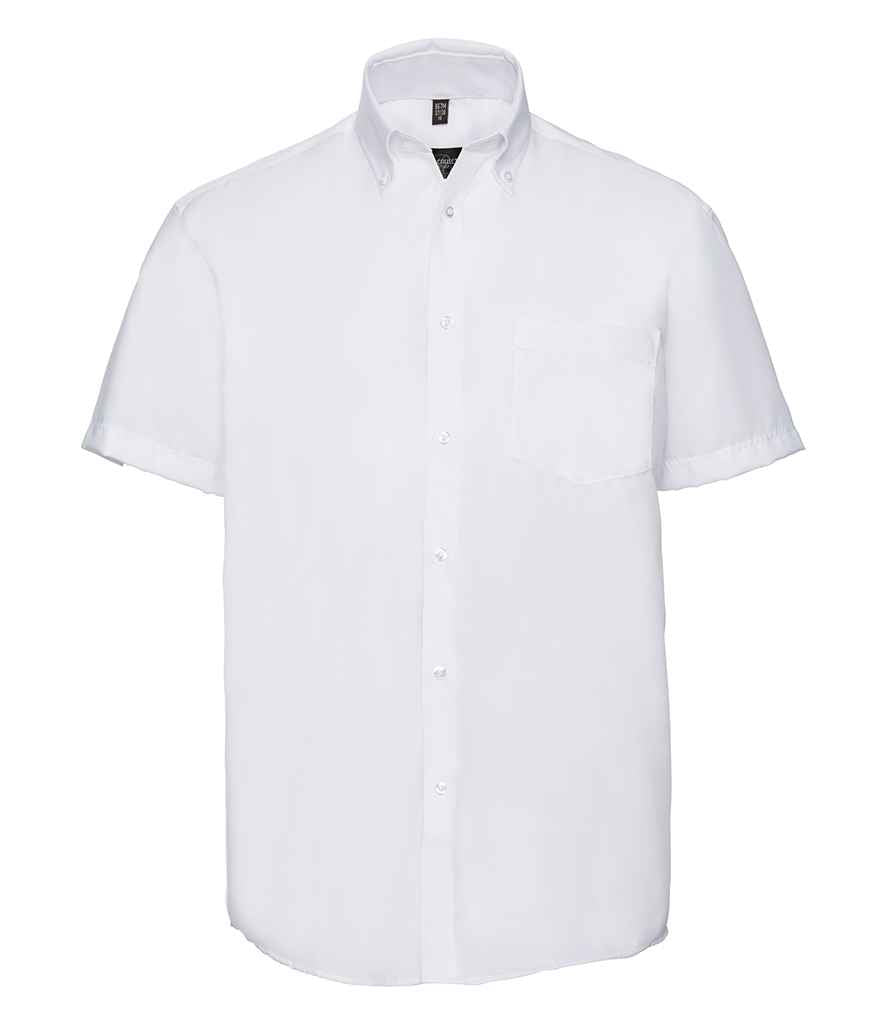 Russell Athletic Collection Short Sleeve Ultimate Non-Iron Shirt 957M - White