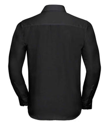 Russell Athletic Collection Long Sleeve Tailored Ultimate Non-Iron Shirt 958M - 958M Black Back