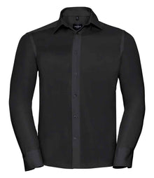 Russell Athletic Collection Long Sleeve Tailored Ultimate Non-Iron Shirt 958M - Black