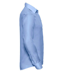 Russell Athletic Collection Long Sleeve Tailored Ultimate Non-Iron Shirt 958M - 958M Bright Sky Side