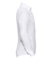 Russell Athletic Collection Long Sleeve Tailored Ultimate Non-Iron Shirt 958M - 958M White Side