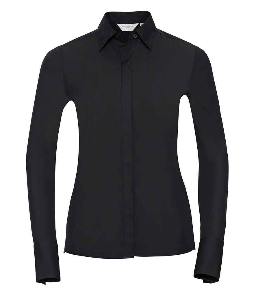 Russell Athletic Collection Ladies Ultimate Stretch Shirt 960F - Black