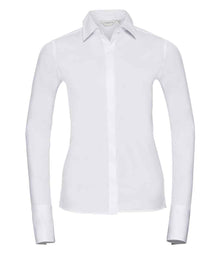 Russell Athletic Collection Ladies Ultimate Stretch Shirt 960F - White