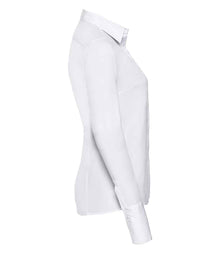Russell Athletic Collection Ladies Ultimate Stretch Shirt 960F - 960F White Side