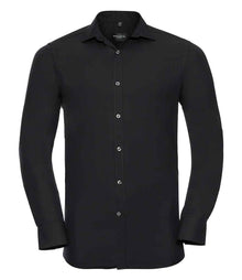 Russell Athletic Collection Long Sleeve Ultimate Stretch Shirt 960M - Black