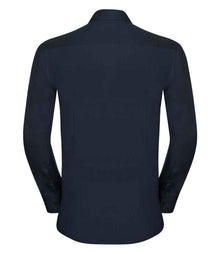 Russell Athletic Collection Long Sleeve Ultimate Stretch Shirt 960M - 960M Bright Navy Back