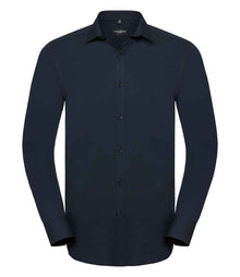 Russell Athletic Collection Long Sleeve Ultimate Stretch Shirt 960M - Bright Navy