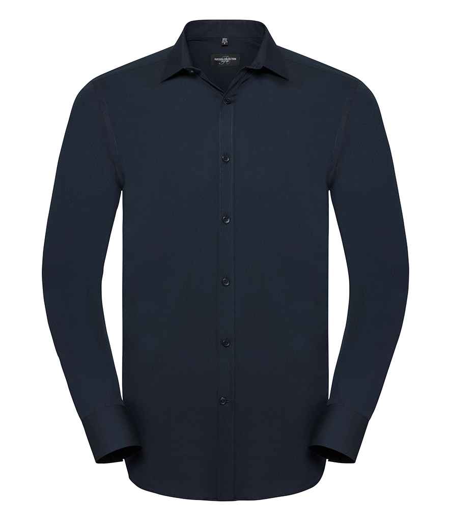 Russell Athletic Collection Long Sleeve Ultimate Stretch Shirt 960M - Bright Navy