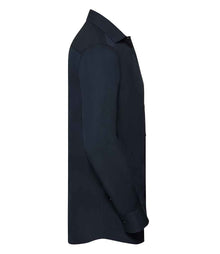 Russell Athletic Collection Long Sleeve Ultimate Stretch Shirt 960M - 960M Bright Navy Side